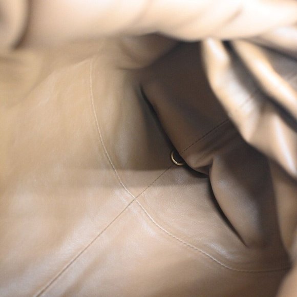 BOTTEGA VENETA Logo Shoulder Pouch Bag Leather Brown Italy - Picture 8 of 16